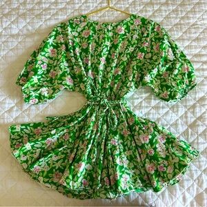 Anthropologie Aakaa flirty 3/4 sleeve mini dress